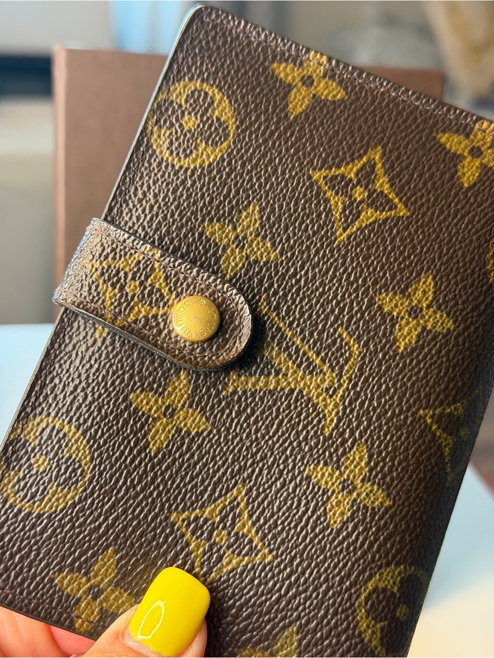 Louis Vuitton Monogram Canvas Snap Wallet in Brown and Gold-Tone - Picture 3 of 11